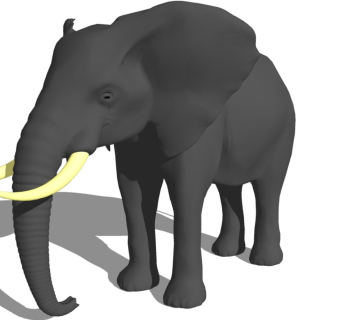 精品动物模型 大象 (2)